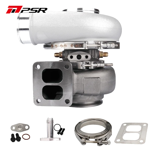 Turbosprężarka Pulsar PSR 6270G 900HP T51R Mod 1.06A/R T4 Divided Inlet V-Band Outlet 4 OD Tubing