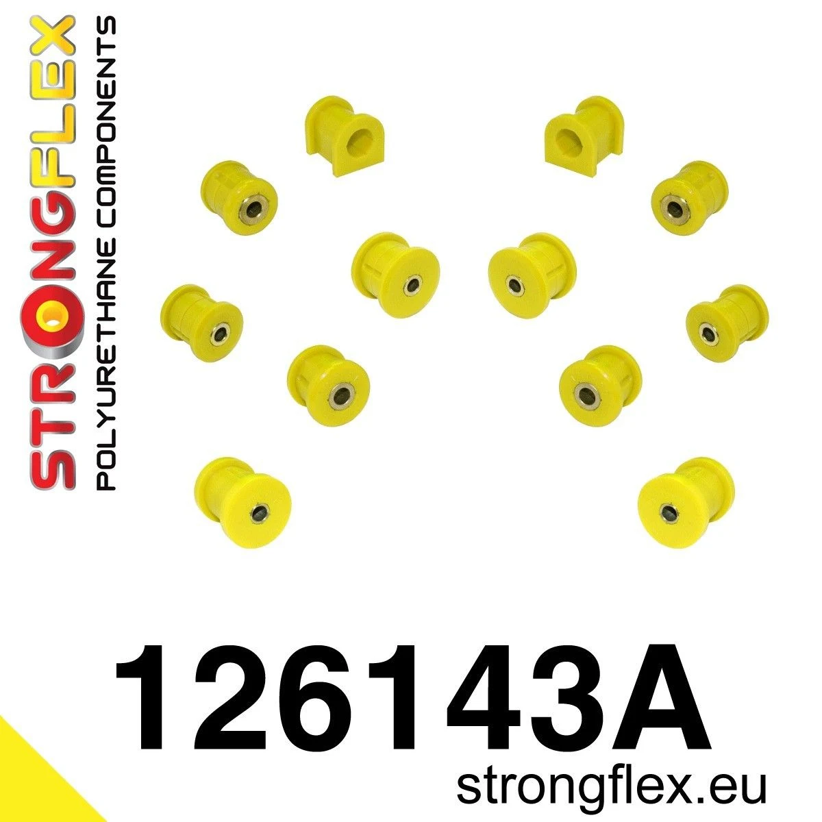 126143A: Zestaw tulei zawieszenia tylnego SPORT Mitsubishi Lancer EVO 7/8/9