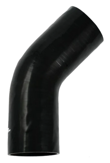 Wąż silikonowy czarny 45 stopni 4,5" (114mm)