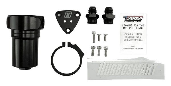 Obudowa filtra paliwa 8AN Turbosmart 10 um czarna