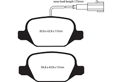 DP1430/2 Klocki hamulcowe ULTIMAX2 EBC Brakes Alfa Romeo MiTo - DP1430/2
