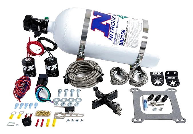 4150 Covert Crossbar Plate System Pro-Power 100-500Hp with 10Lb Bottle Nitrous Express NX 63541-10
