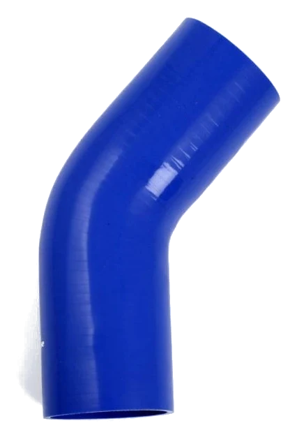 Wąż silikonowy niebieski 45 stopni 3,5" (89mm)