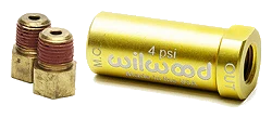Wilwood 260-15366 Złoty aluminiowy zawór ciśnieniowy hamulca resztkowego 4 PSI
