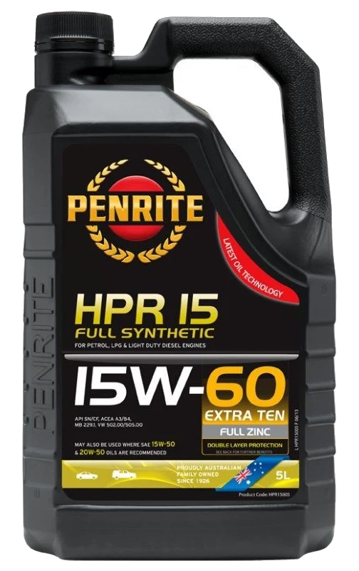 Olej silnikowy Penrite HPR 15 15W60 Full Synthetic 5L