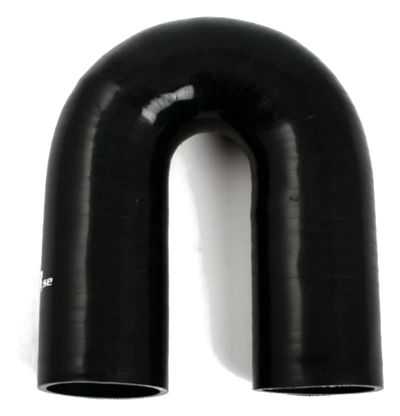 Wąż silikonowy czarny 180 stopni 2,75" (70mm)