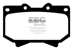 DP51319NDX Klocki hamulcowe BLUESTUFF NDX EBC Brakes Toyota Landcruiser UZJ100 Landcruiser HZJ71 Landcruiser HZJ74 Landcruiser HZJ78 Landcruiser HZJ79 Landcruiser VDJ Landcruiser HDJ100 Land
