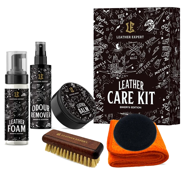 Leather Expert Leather Care Kit Biker’s Edition zestaw do pielęgnacji skórzanej odzieży motocyklowej 400ml