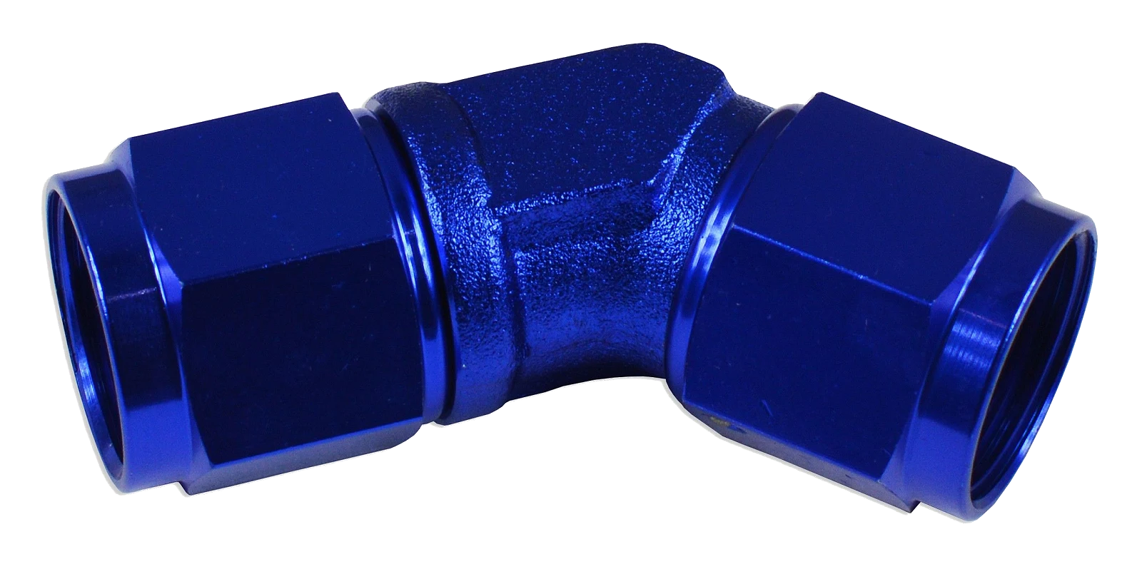 AN4 45' Nypel adapter żeńsko-żeński JIC Niebieski