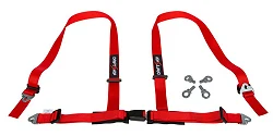 Pasy bezpieczeństwa DriftShop 2" 4 Punktowe ECE Czerwone