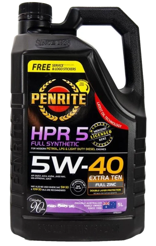 Olej silnikowy Penrite HPR 5 5W40 Full Synthetic 5L