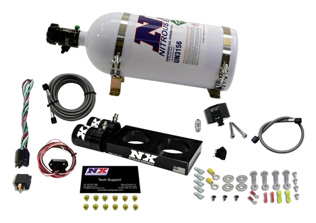 3 Valve Plate System with 5Lb Bottle for Ford Mustang 4.6L (35-150Hp) Nitrous Express NX 20947-05