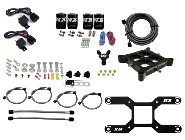 4150 Billet Crossbar Plate System Dual Stage 100-1000Hp without Bottle Nitrous Express NX 66042-00