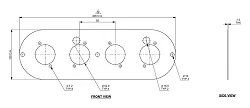 Filtr powietrza Twin Carb Ramair RT3-222-406 65mm Wysokość wewnętrzna