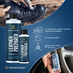 Leather Expert Leather Preparer zmywacz do skóry naturalnej przed farbowaniem 1000ml 1l