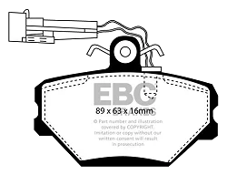DP1052/2 Klocki hamulcowe ULTIMAX2 EBC Brakes FSO Polonez - DP1052/2