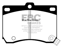 DP824 Klocki hamulcowe ULTIMAX2 EBC Brakes Mazda 323 323 Estate MX3 Mazda COMMERCIAL 323 Van 323 GTi 323 GTX Mazda South Africa Astina Etude AZ3