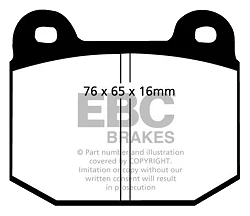 DP197 Klocki hamulcowe ULTIMAX2 EBC Brakes BMW 3 Series E21 316 3 Series E21 318 3 Series E21 320 3 Series E21 323 MORGAN Plus 8 Opel Ascona Commodore Kadett Manta B Rekord VAUXHALL Carlton