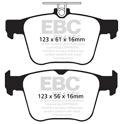 DPX2173 Klocki hamulcowe ULTIMAX2 EBC Brakes Audi Q3 F3 Q3 quattro F3 SQ2 TT 8S TT quattro 8S CUPRA Ateca Leon Seat Tarraco Skoda Kodiaq Superb 3V PHEV Superb 3V Volkswagen Passat B8 Passat