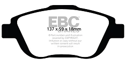 DP42073R Klocki hamulcowe YELLOWSTUFF EBC Brakes Citroen C3 Aircross C3 Picasso C4 Cactus DS3 DS DS3 DS3 Crossback Opel Corsa F Crossland X Crossland Peugeot 208 Mk2 2008 2008 SUV 2008 SUV M