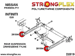 281594B: Tuleja belki tylnej Nissan Primera P11