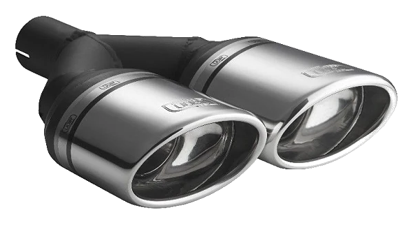 Uniwersalna końcówka tłumika owalna 120×80mm długość 250mm średnica montażowa 50mm - N2-27L/50