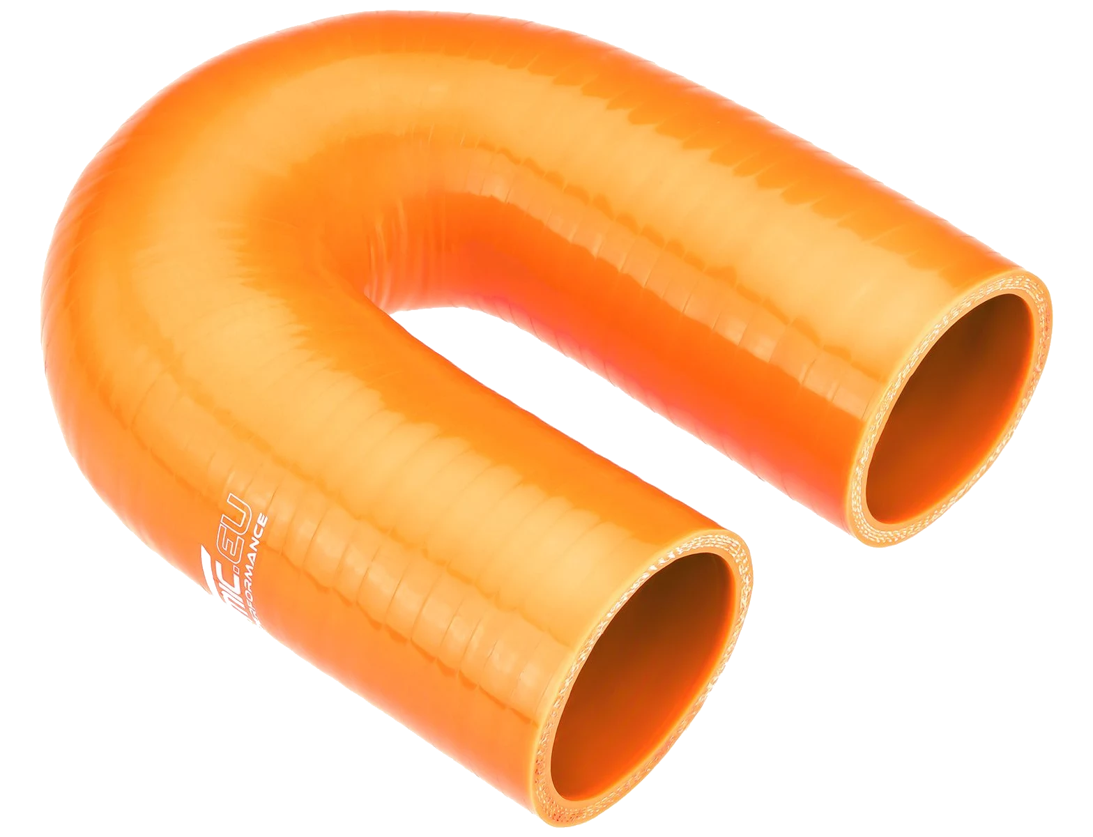 Kolanko silikonowe 180' 41mm Pomarańczowy