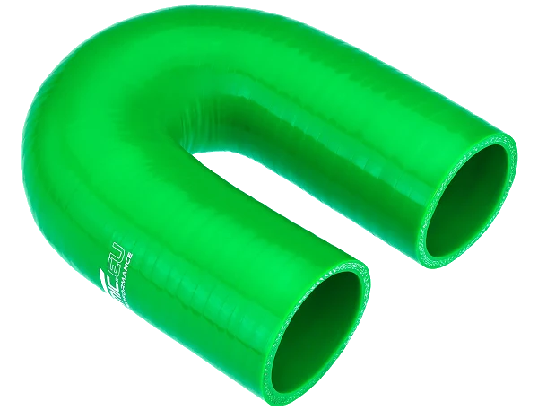 Kolanko silikonowe 180' 51mm Zielony
