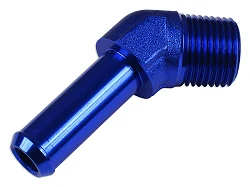 Łącznik 45' 1/4 NPT na króciec 3/8" Niebieski