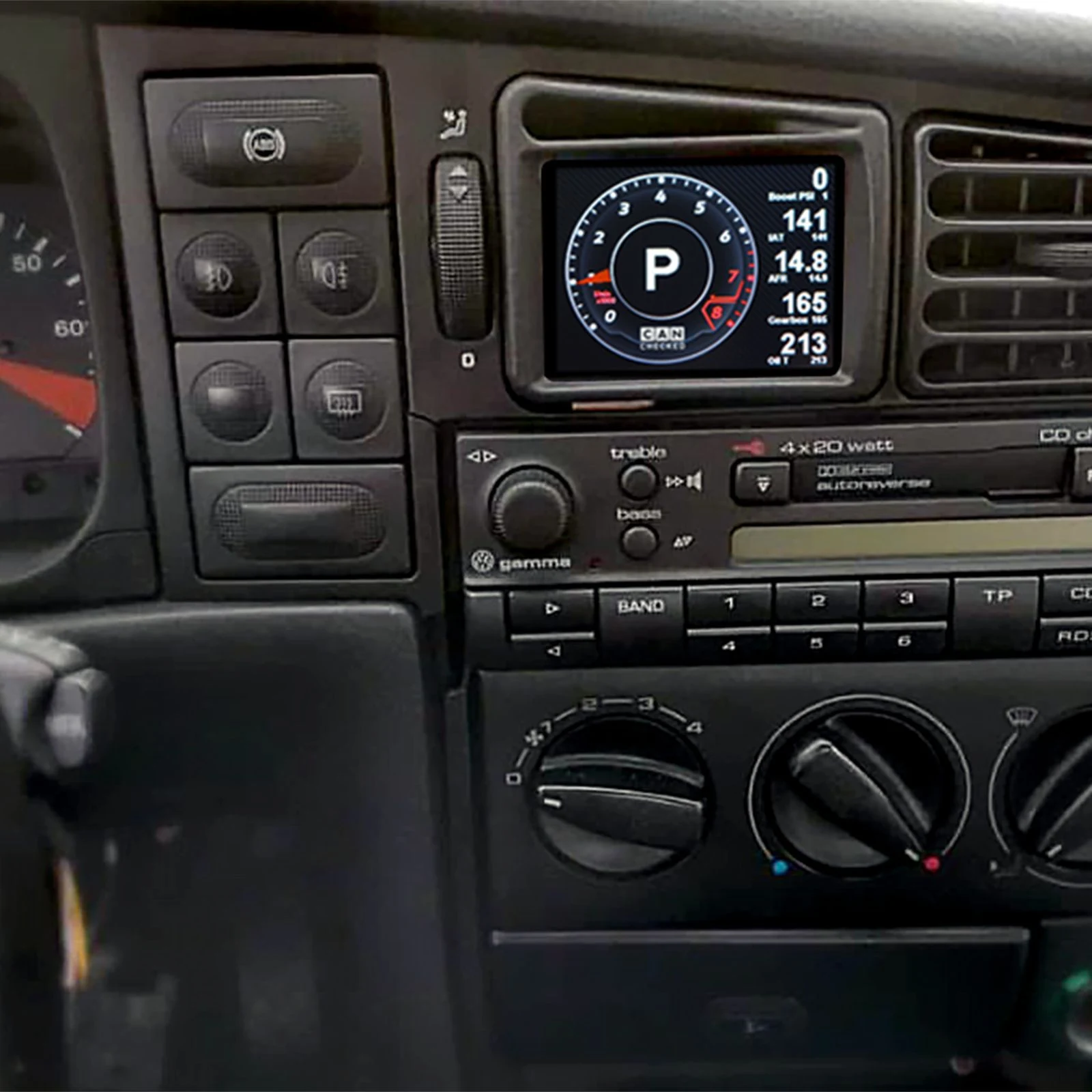CANchecked Wyświetlacz MFD28 Gen2 VW Corrado FL LHD 1991-1995