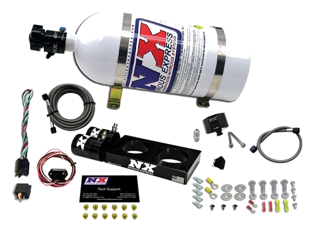 3 Valve Plate System with 10Lb Bottle for Ford Mustang 4.6L (35-150Hp) Nitrous Express NX 20947-10