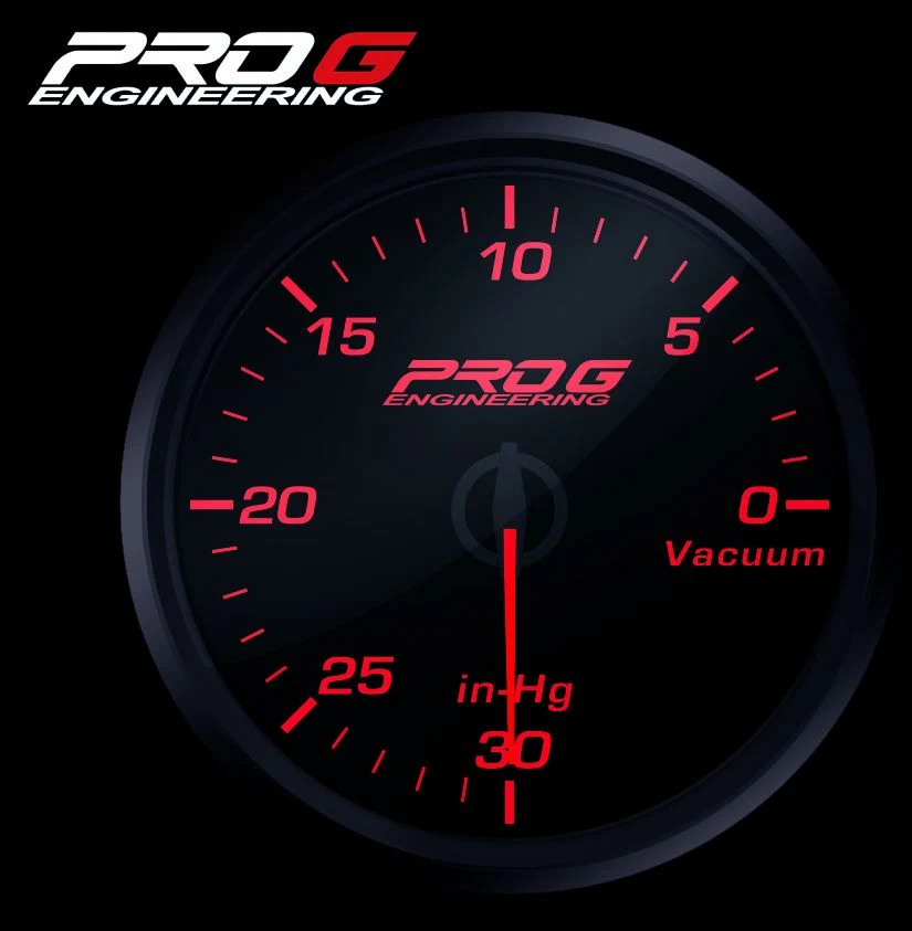 Wskaźnik Pro G Race Series RC, Podciśnienia RED 52mm