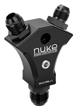 Nuke Performance Y-Block Adapter Fitting AN-8 ORB 3x