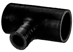 Trójnik silikonowy T-Piece 70/32mm Czarny