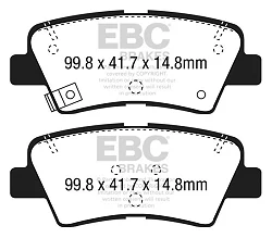 DPX2188 Klocki hamulcowe ULTIMAX2 EBC Brakes Hyundai Ioniq Veloster KIA Carens Ceed CD Niro Optima TF ProCeed CD Rio UB Soul Soul EV Stonic XCeed Cee'd ED Ssangyong Tivoli i30 GD i30 PD Cee'