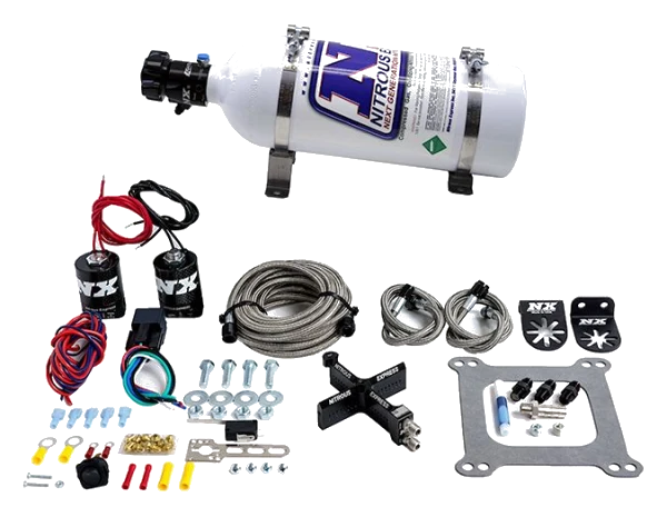 4150 Covert Crossbar Plate System Pro-Power 100-500Hp with 5Lb Bottle Nitrous Express NX 63541-05