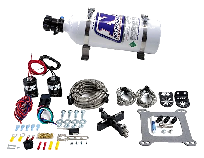 4150 Covert Crossbar Plate System Pro-Power 100-500Hp with 5Lb Bottle Nitrous Express NX 63541-05