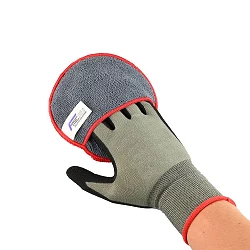 Gruby Aplikator z  Mikrofibry 13 x 2 cm do lakieru wosków dressingu powłok
