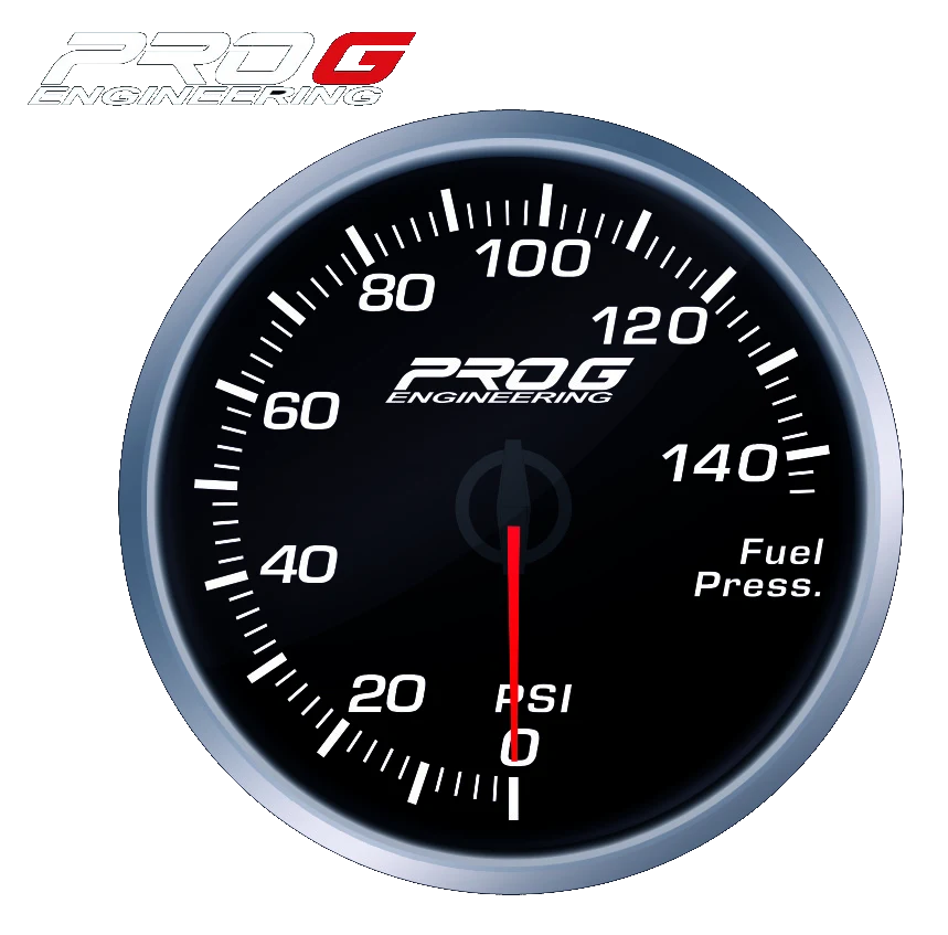Wskaźnik Pro G Race Series RS, ciśnienia paliwa PSI WHITE 52mm