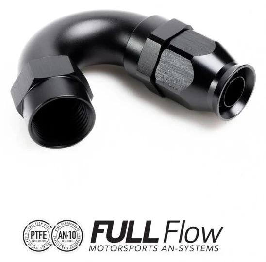 Nuke Performance Full Flow PTFE Hose End Fitting 150 Degree AN6