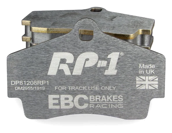 DP81208RP1 Sportowe klocki hamulcowe RP-1 Racing EBC Brakes Porsche Boxster 986 Boxster 987 Cayman 987 Porsche 911 996 911 997 Boxster Boxster S Cayman 911 996 Carrera 911 996 Carrera 4 911