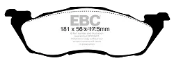 DP61276 Klocki hamulcowe GREENSTUFF EBC Brakes Dodge Dakota 2WD Dakota 4WD