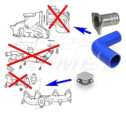 Zamiennik zaworu EGR VW Seat Skoda Audi z silnikami 1.9 TDI AXR BKC BKD AZV BRU + kolanko 90' 51 N - EGR_04A/ZUK