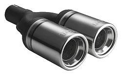 Uniwersalna końcówka tłumika okrągła 80mm długość 200mm średnica montażowa 45mm - N2-07/45