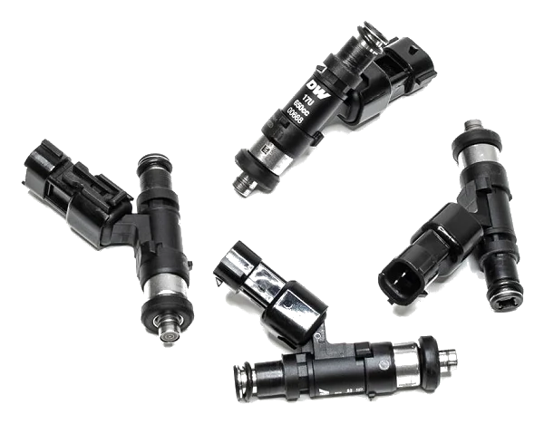 DeatschWerks zestaw 4 wtryskiwaczy paliwa 650cc/min, Subaru Impreza WRX 02-14, Legacy GT 07-12, STI 07-15 (Top Feed)