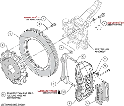 Wilwood 140-18205-R TX6R Big Brake Truck Przedni zestaw hamulcowy czerwony Ford F-150