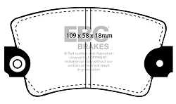 DP324 Klocki hamulcowe ULTIMAX2 EBC Brakes Renault 20 Renault COMMERCIAL Trafic T800 Trafic T1000