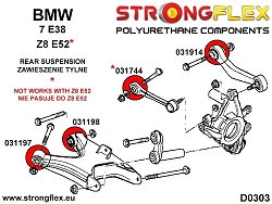 031197A: Tuleja wahacza tylnego dolnego przednia SPORT BMW e38 - 031197A_10mm
