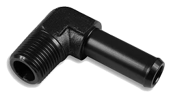 Łącznik 90' 1/2 NPT na króciec 5/8" Czarny