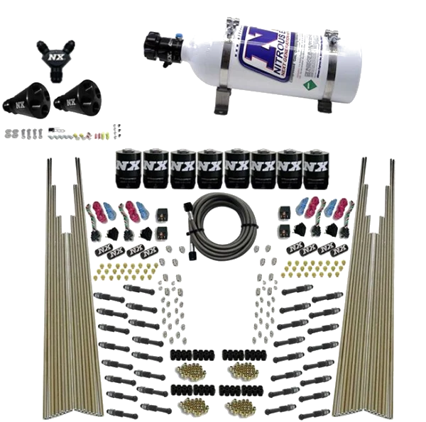 Four Stage 8-Cyl Dry Direct Port Nitrous System 5LB Nitrous Express NX 93306-05
